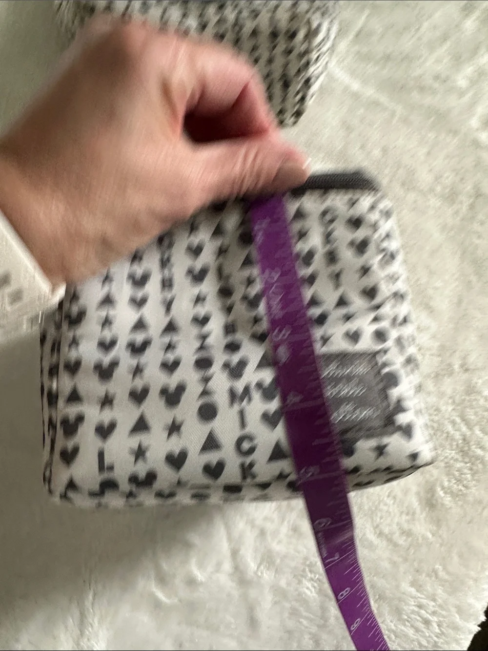 Petunia Pickle Bottom Disney Gray & White Patterned Bag Pouch Set